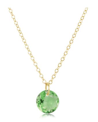16" Necklace Gold - Reflection Small Charm - 08