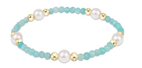 Extends Purpose Pearl 6mm Gem Bracelet - Amazonite