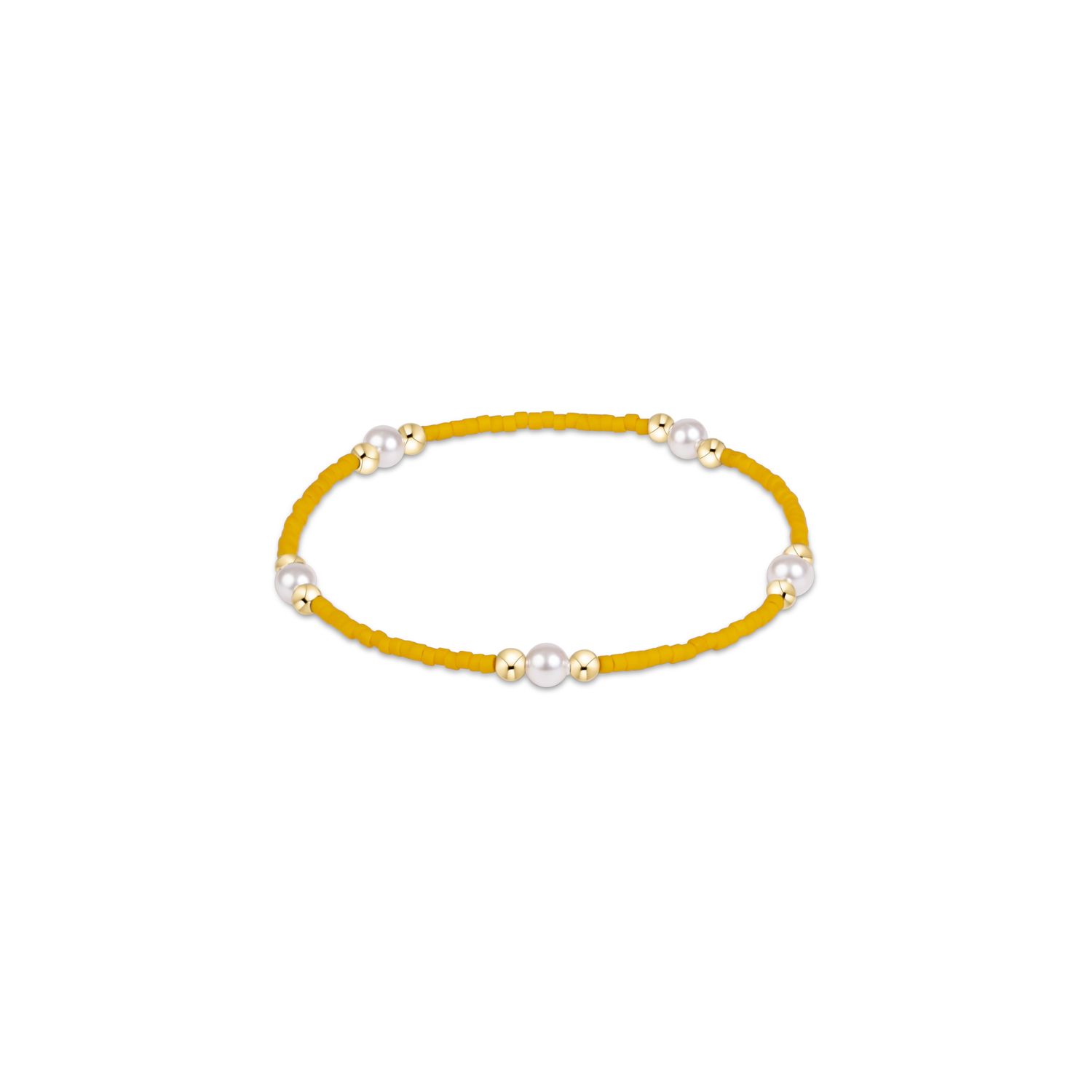 Gameday Hope Purpose Pearl Bracelet - Gold Luster