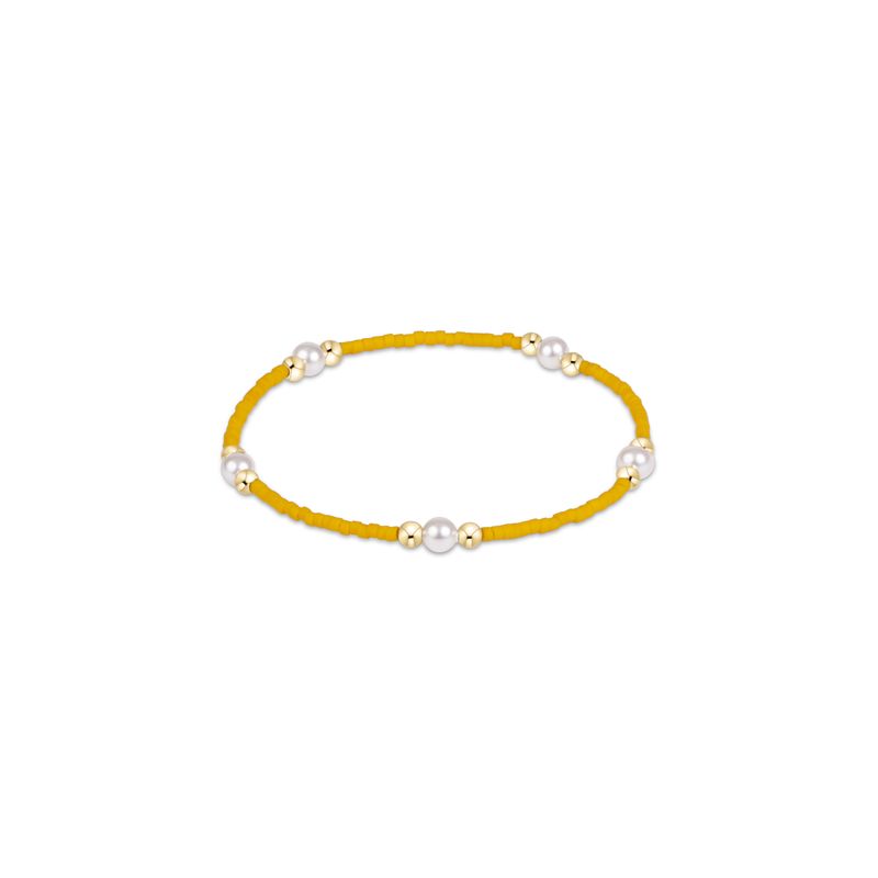 Gameday Hope Purpose Pearl Bracelet - Gold Luster