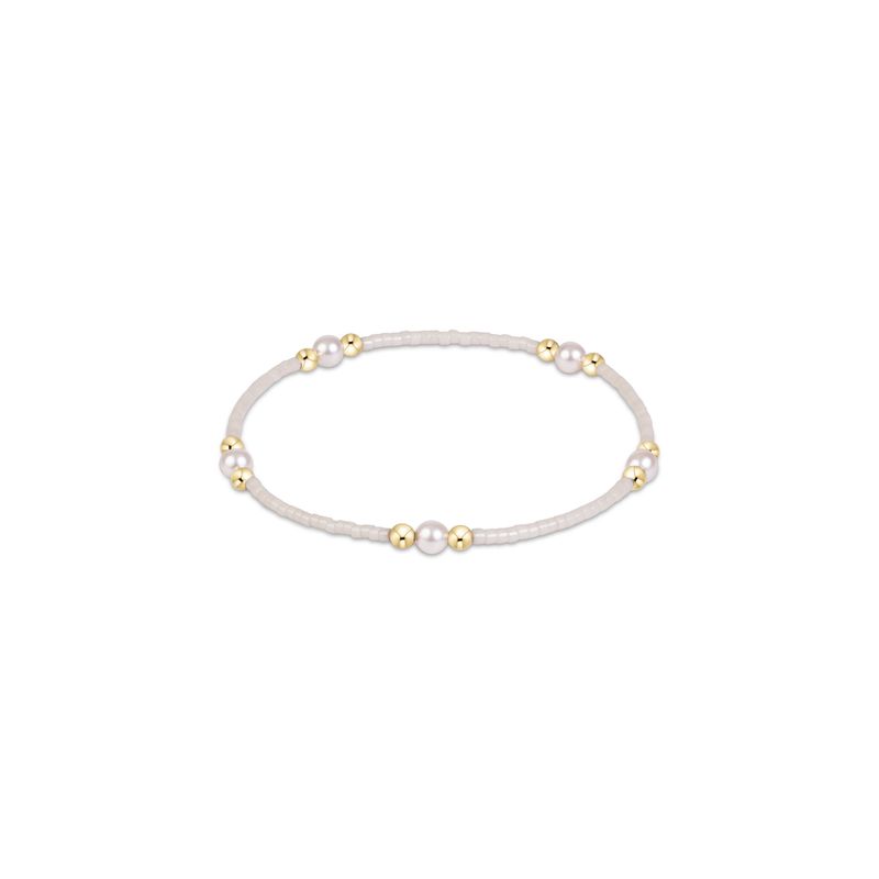 Hope Purpose Pearl Bracelet - Milkshake