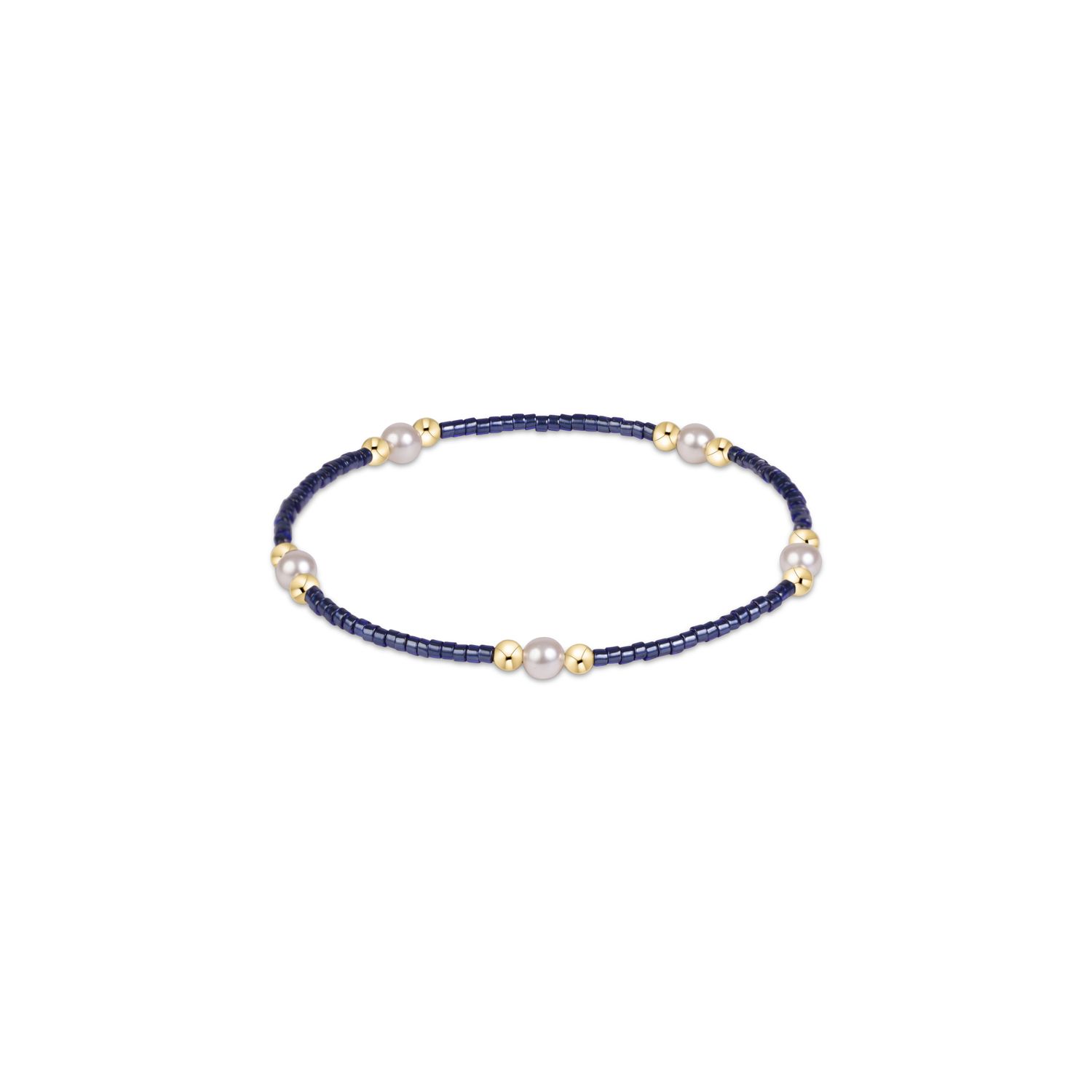 Hope Purpose Pearl Bracelet - Navy