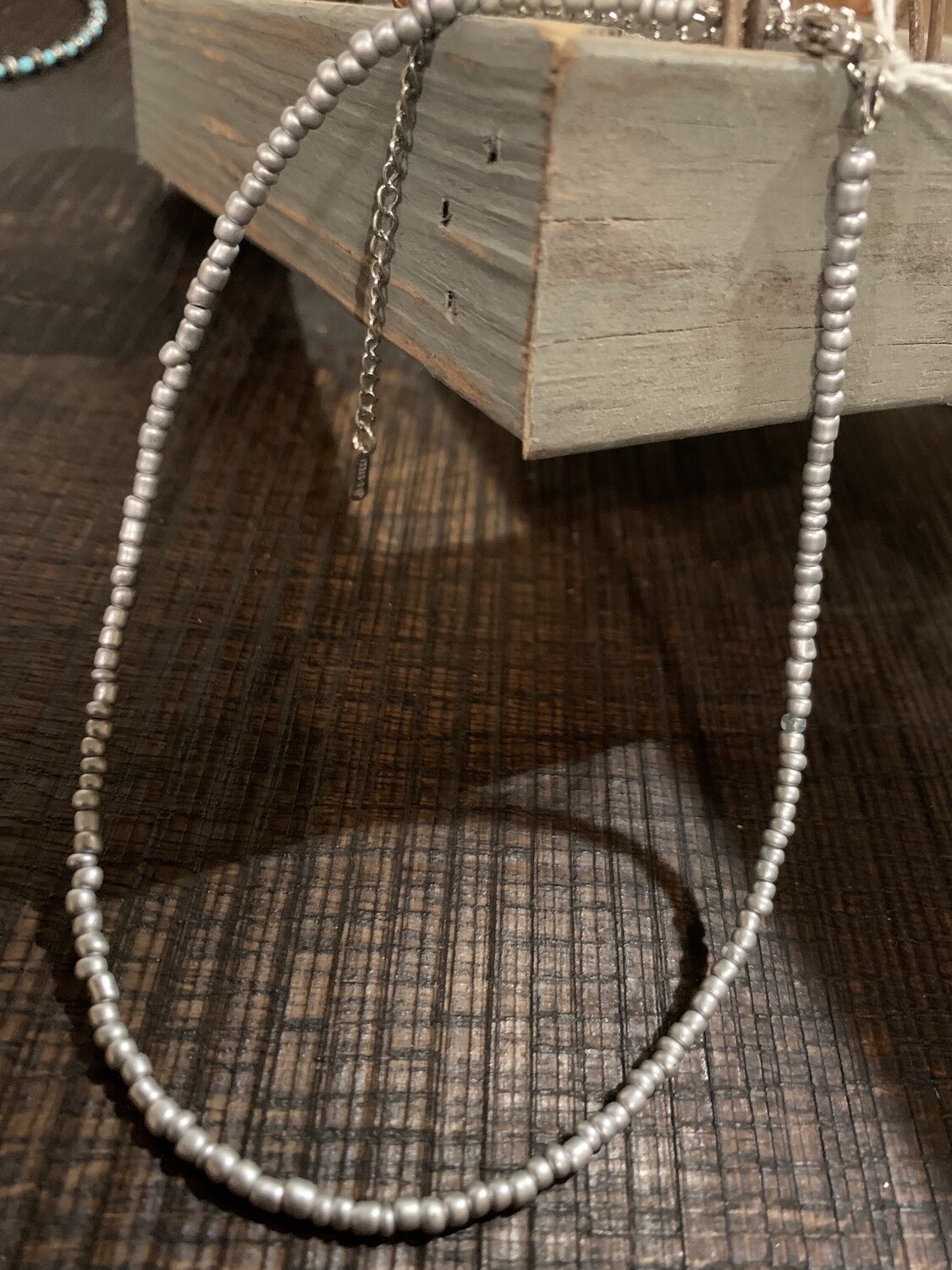 Beaded Choker, Colour: Silver