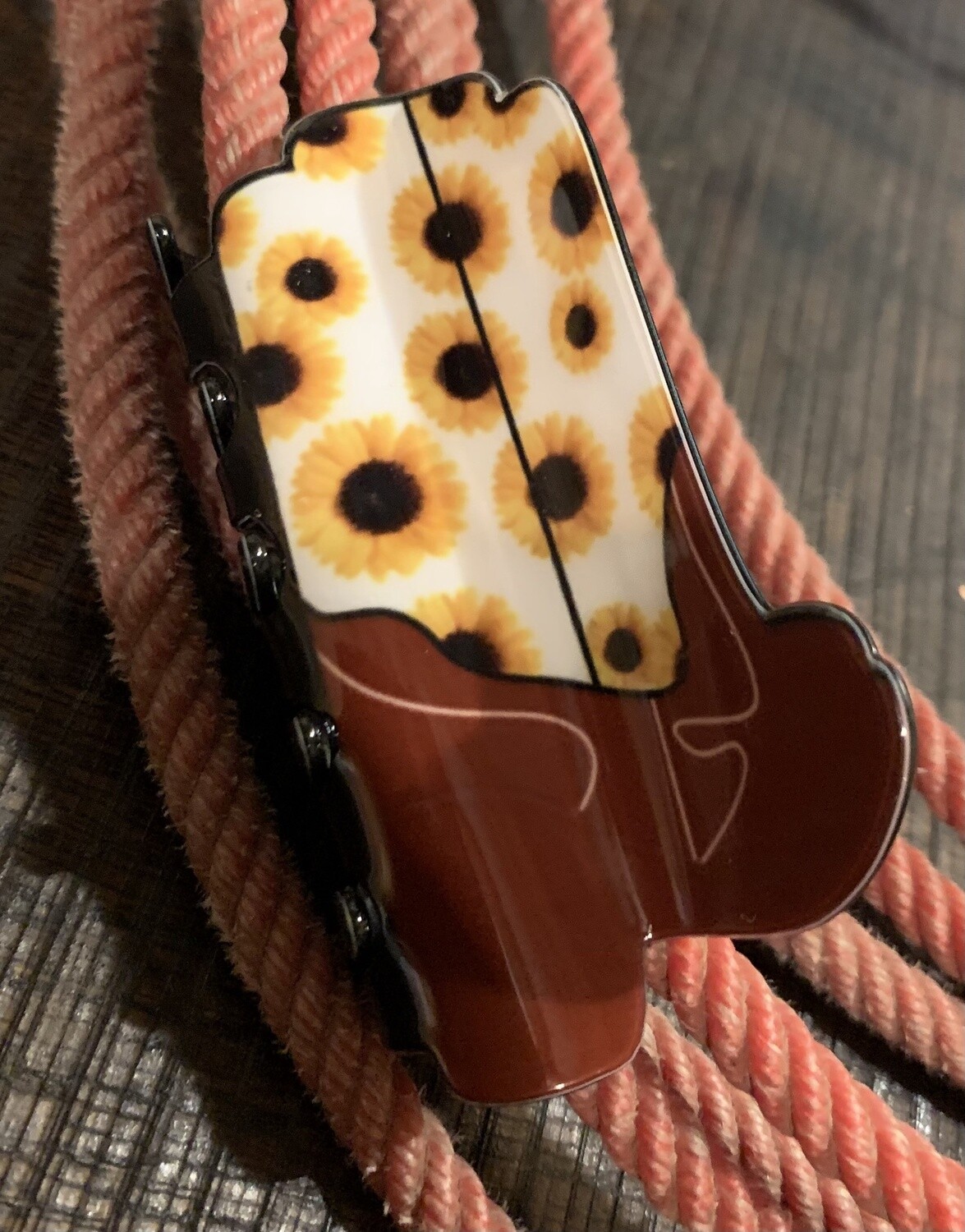 Cowboy Boot Hairclip, Colour: Yellow