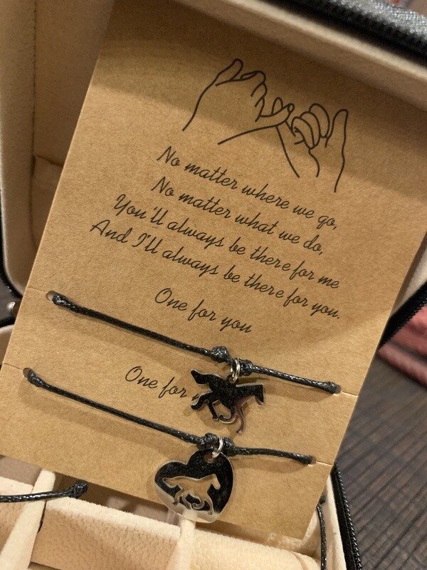 Me &amp; You Horse Friendship Bracelet Set