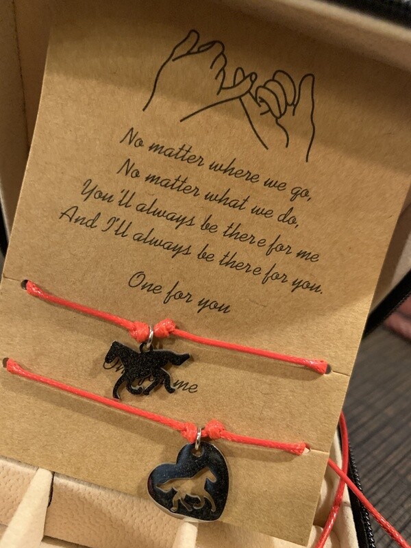 Me &amp; You Horse Friendship Bracelet Set
