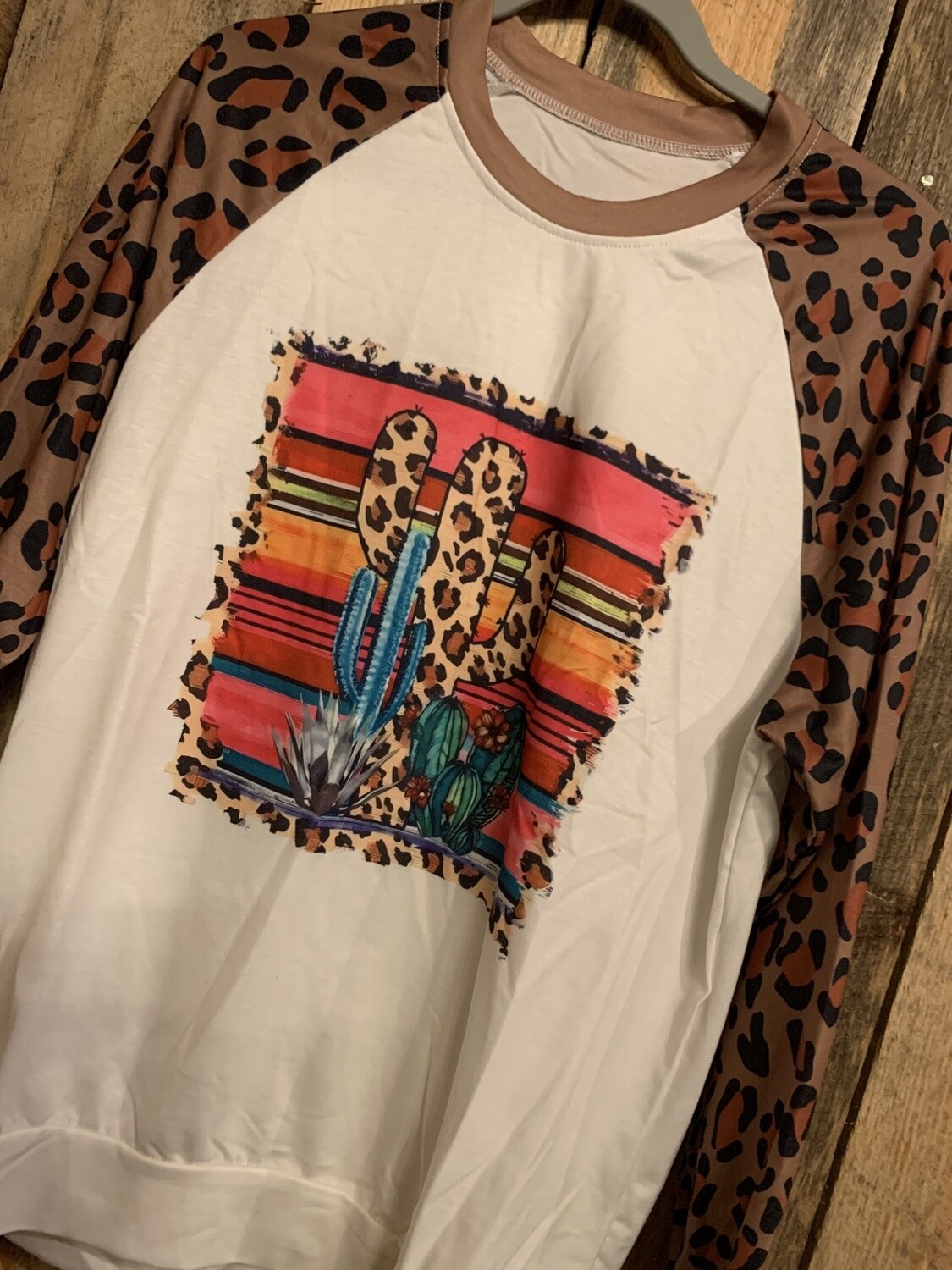Cactus Long Sleeve Tee, Size: Medium