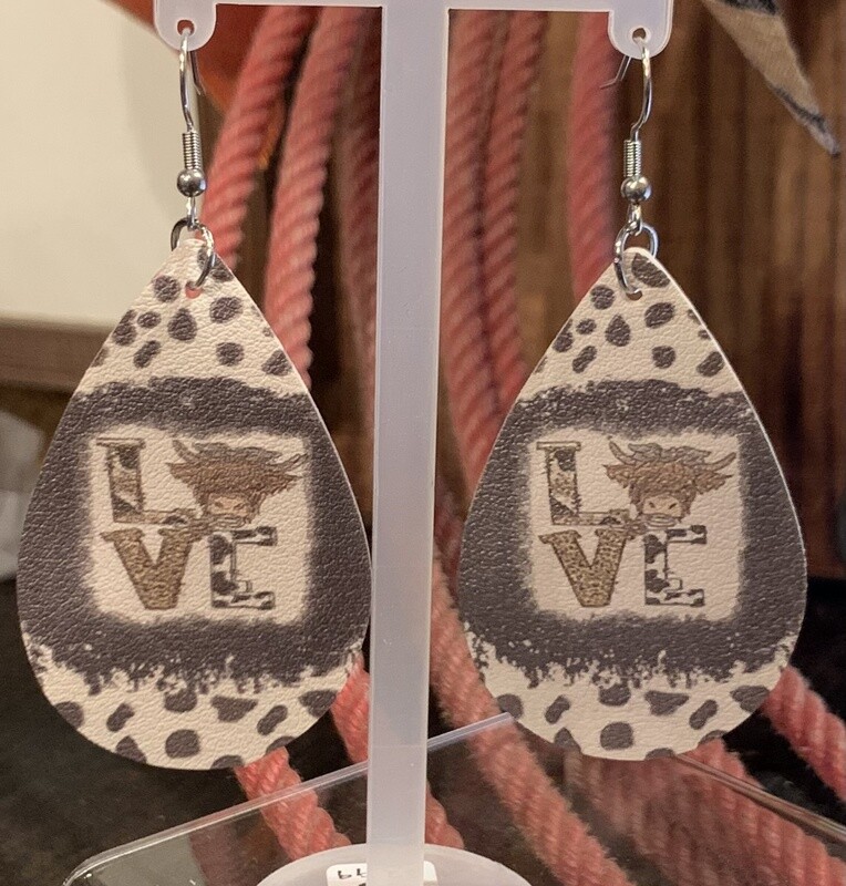 Love Leather Earrings