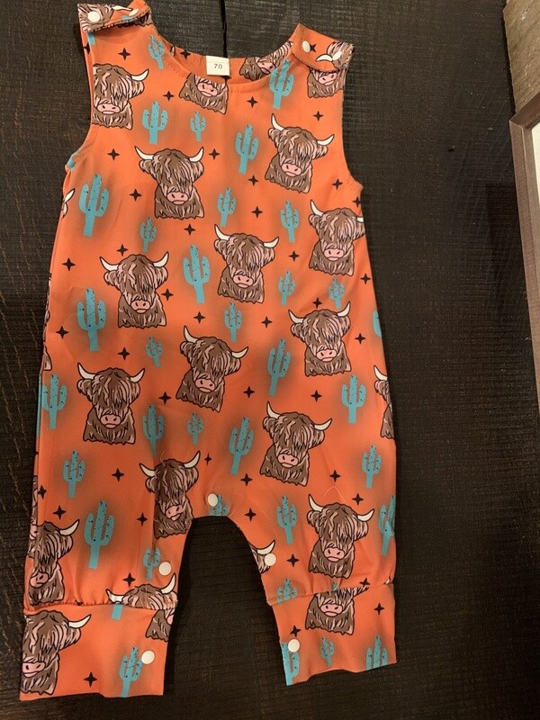 Highland Cow Romper