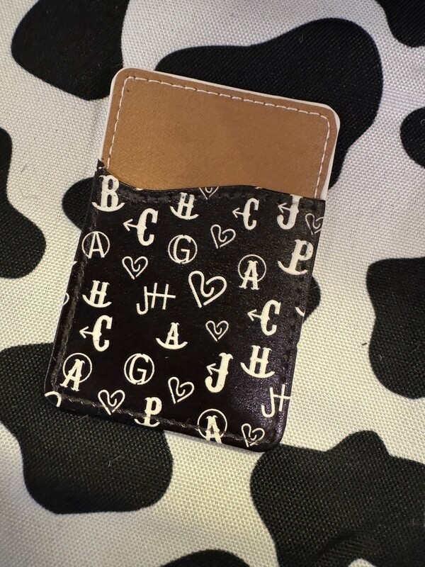 Western Cowhide Stick-On Phone Wallets | Card Holders | LynnDare Farms