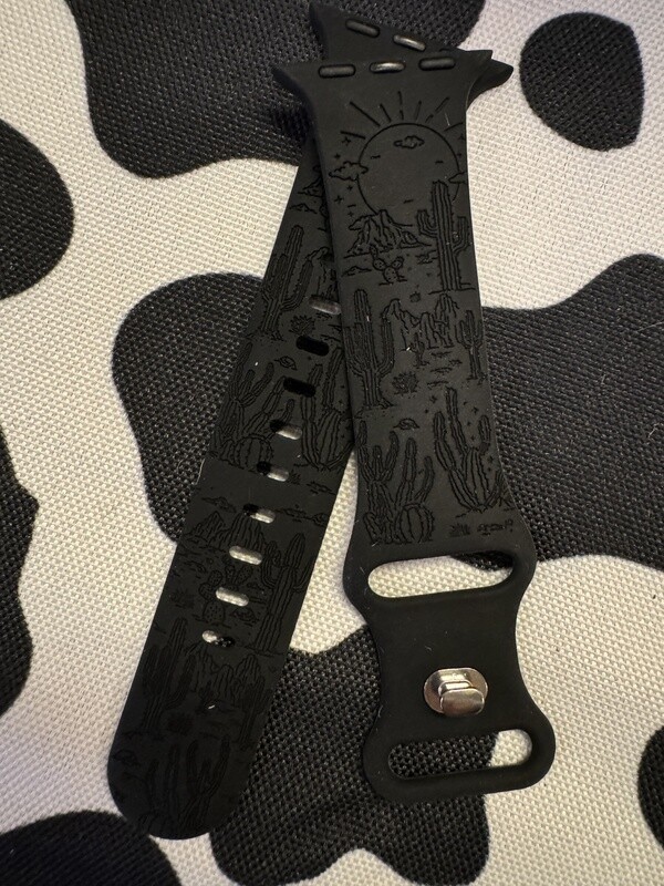 Western Etched Apple Watch Bands