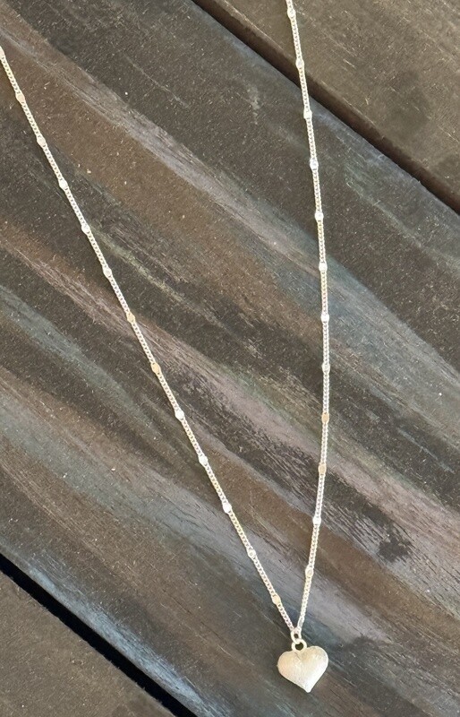 Sterling Silver Heart Necklace