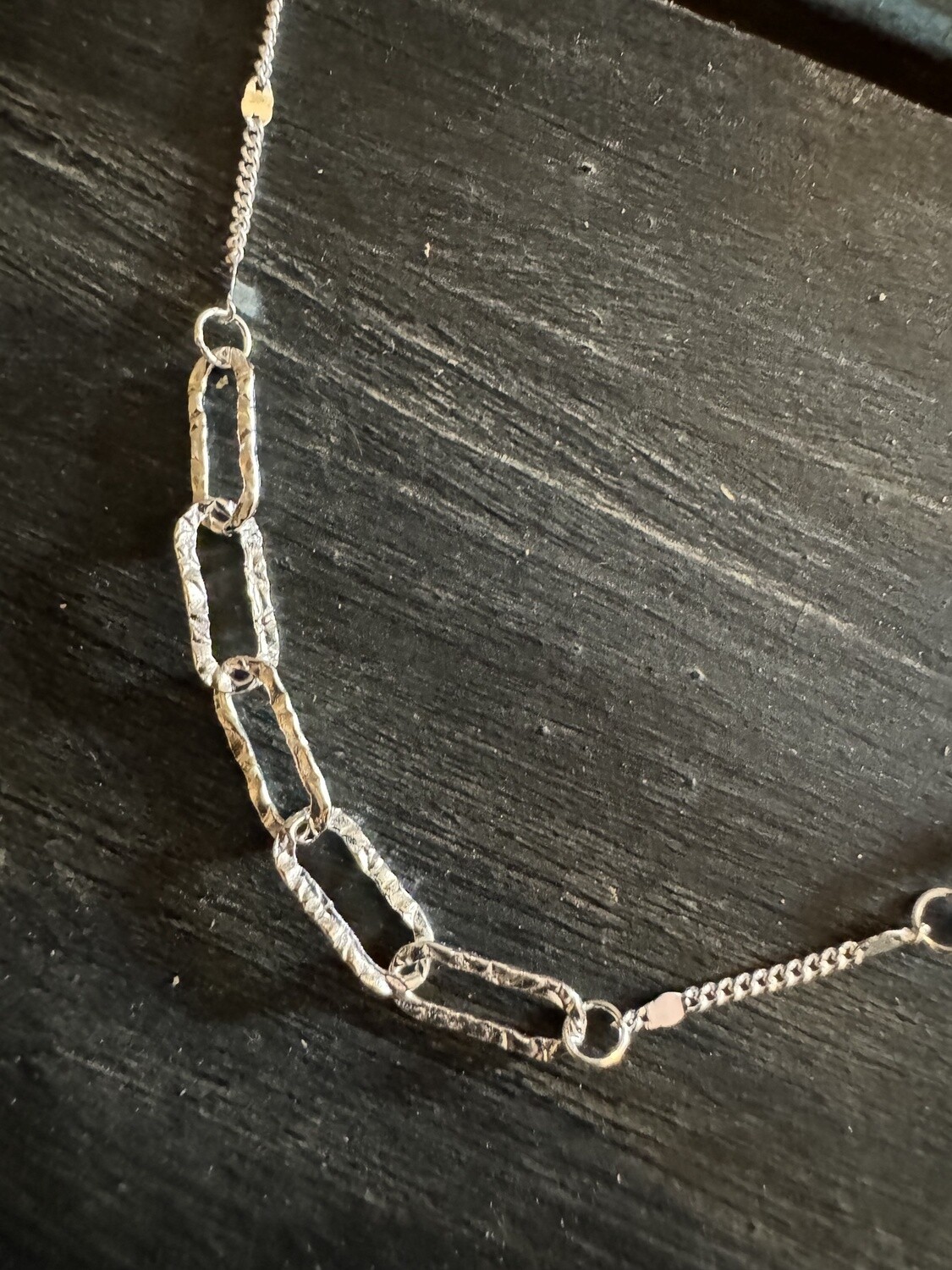 Sterling Silver Paperclip Necklace