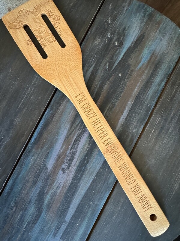 Cow Sayings Wooden Kitchen Utensils