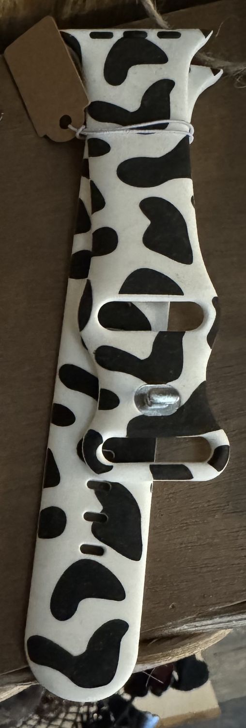 Cow Print Watch Band, Size: 38/40/41