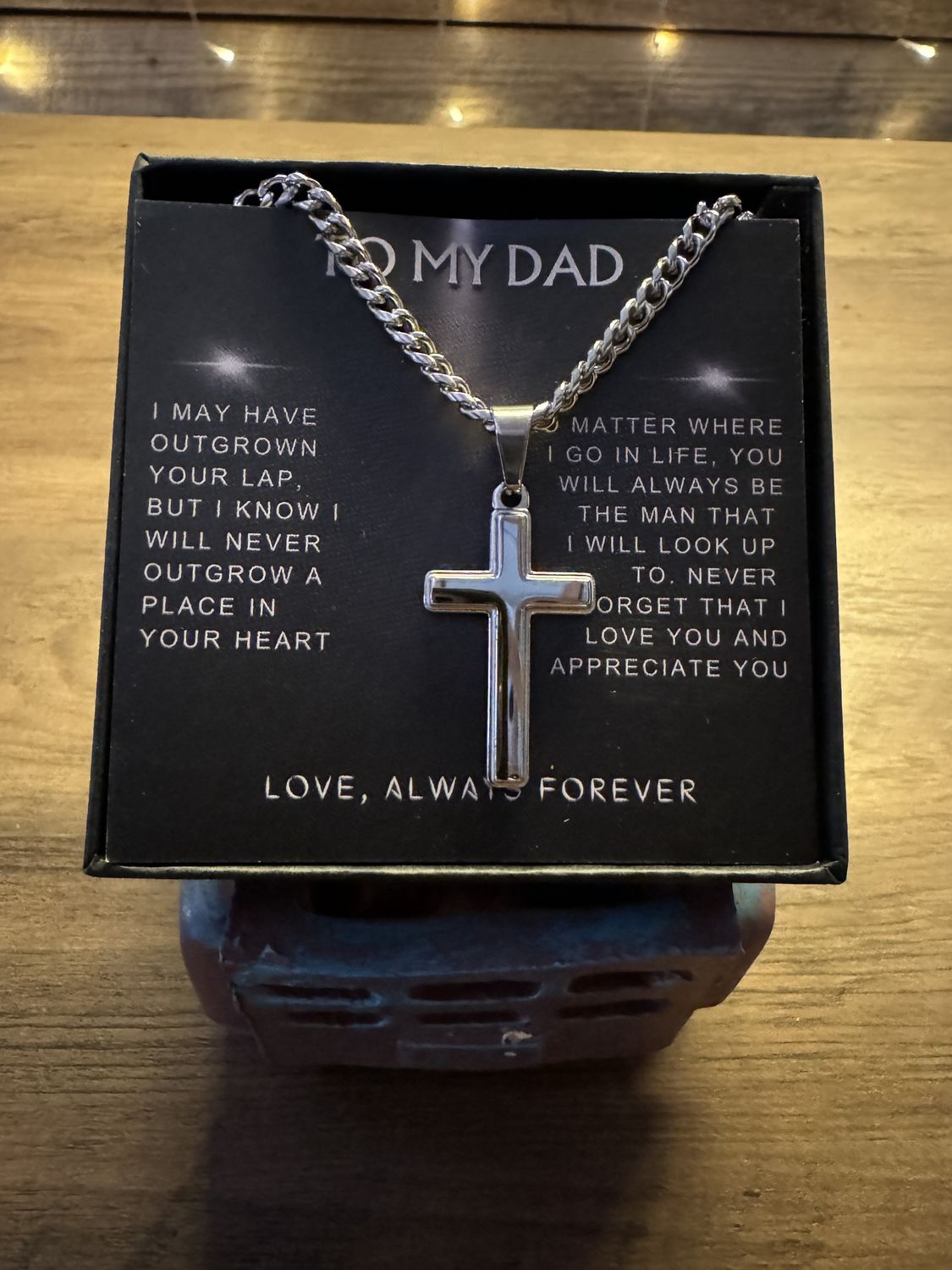 Dad Cross Necklace