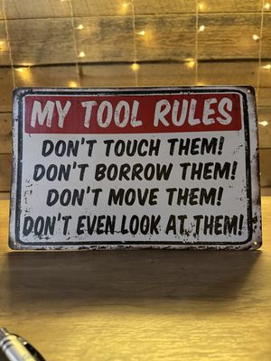 My Tools Sign