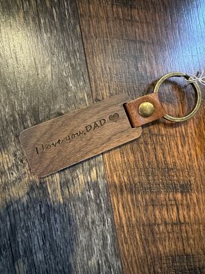 DAD Wooden Keyring