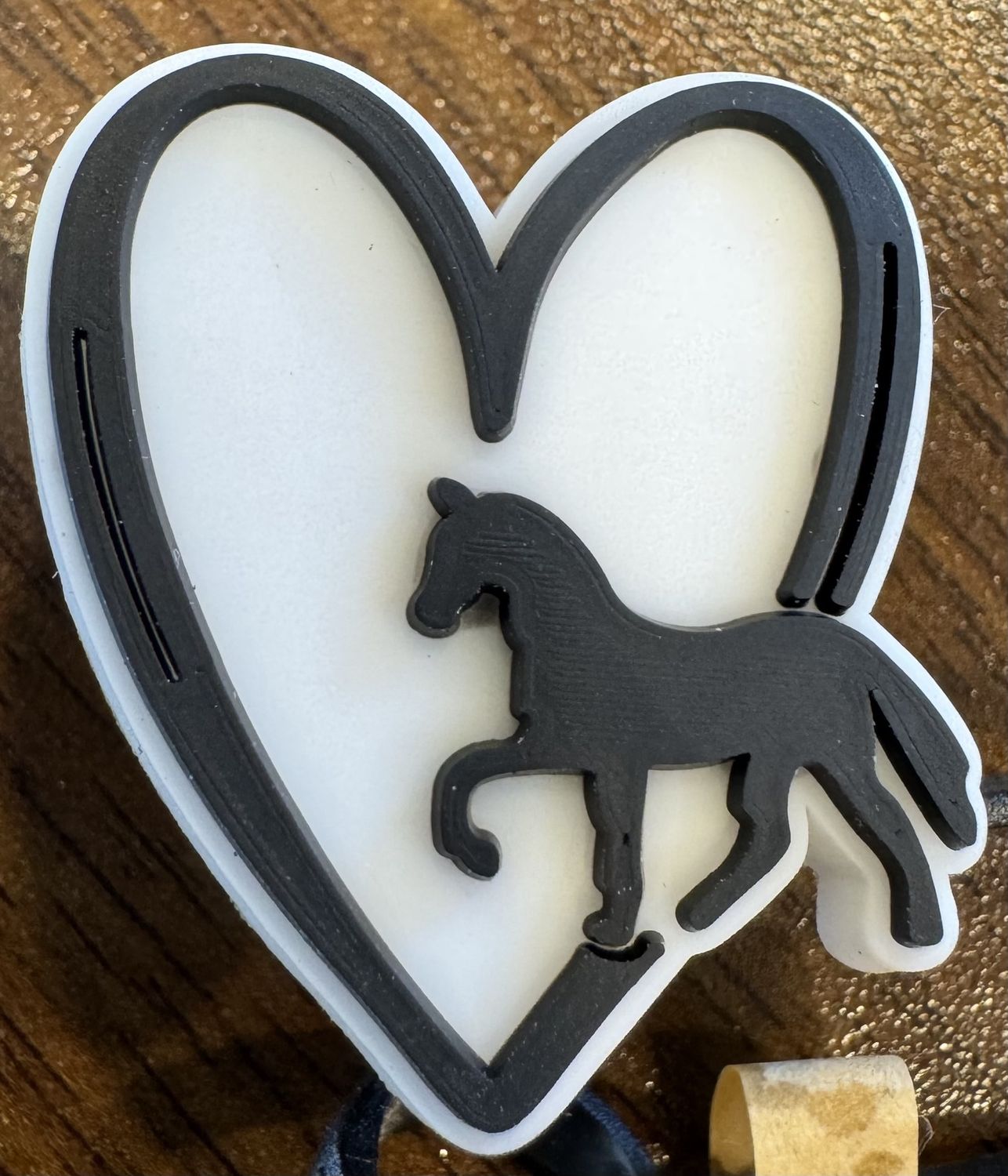 Western Straw Covers, Style: Heart Horse