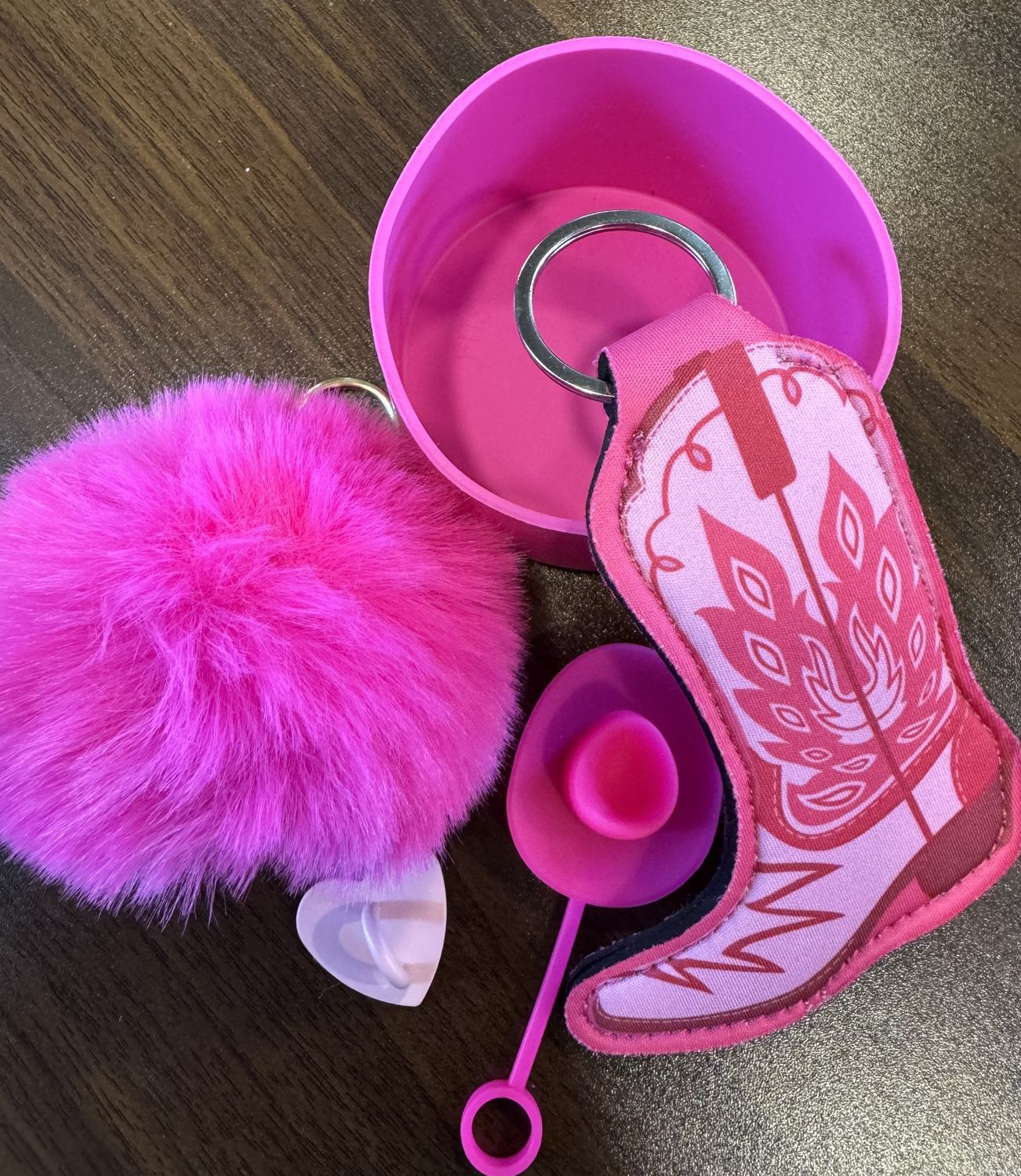 Pink Tumbler Accessory Set