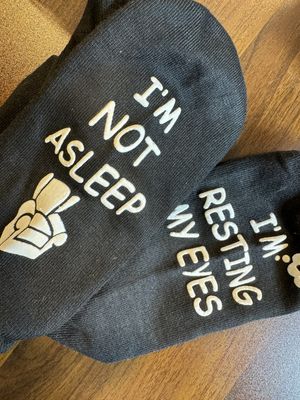 I’m Not Asleep Socks