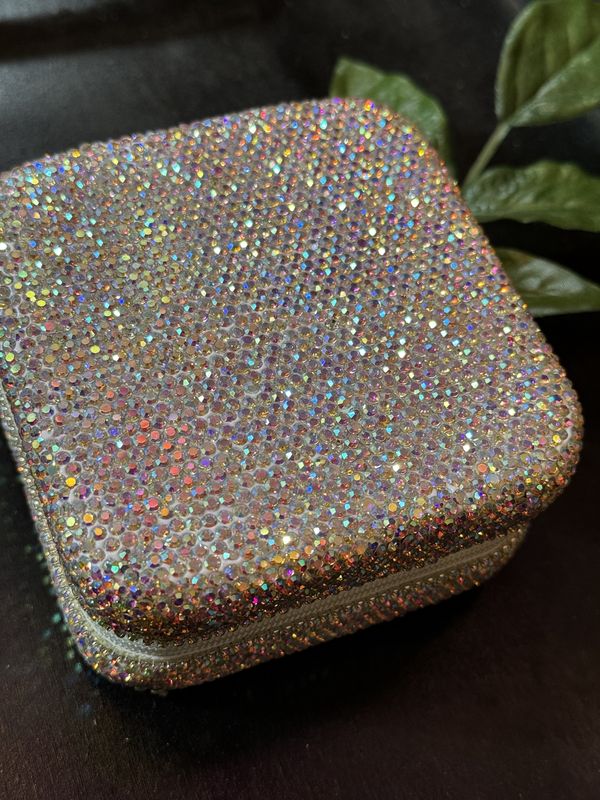 Diamond Studded Travel Jewelry Box