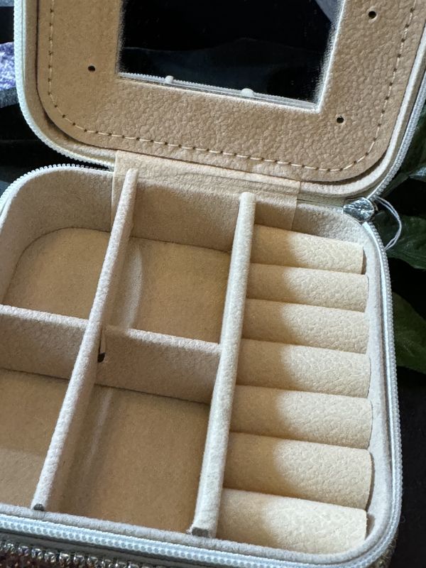 Diamond Studded Travel Jewelry Box