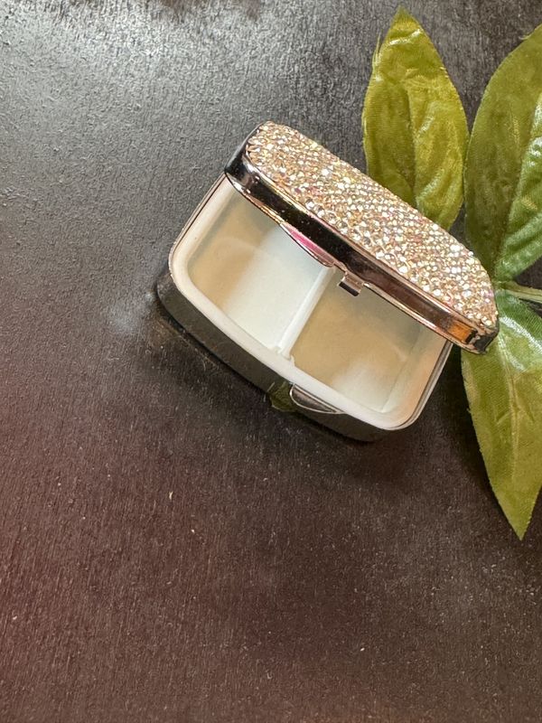 Stone Studded Pill Holder