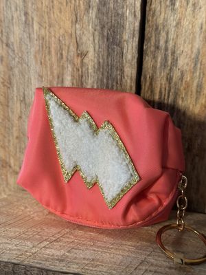 Lightening Bolt Coin Purse and Keyring