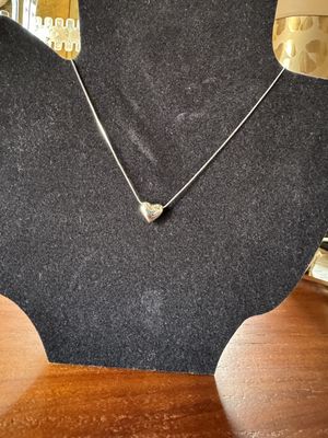 Sterling Silver Single Heart Necklace