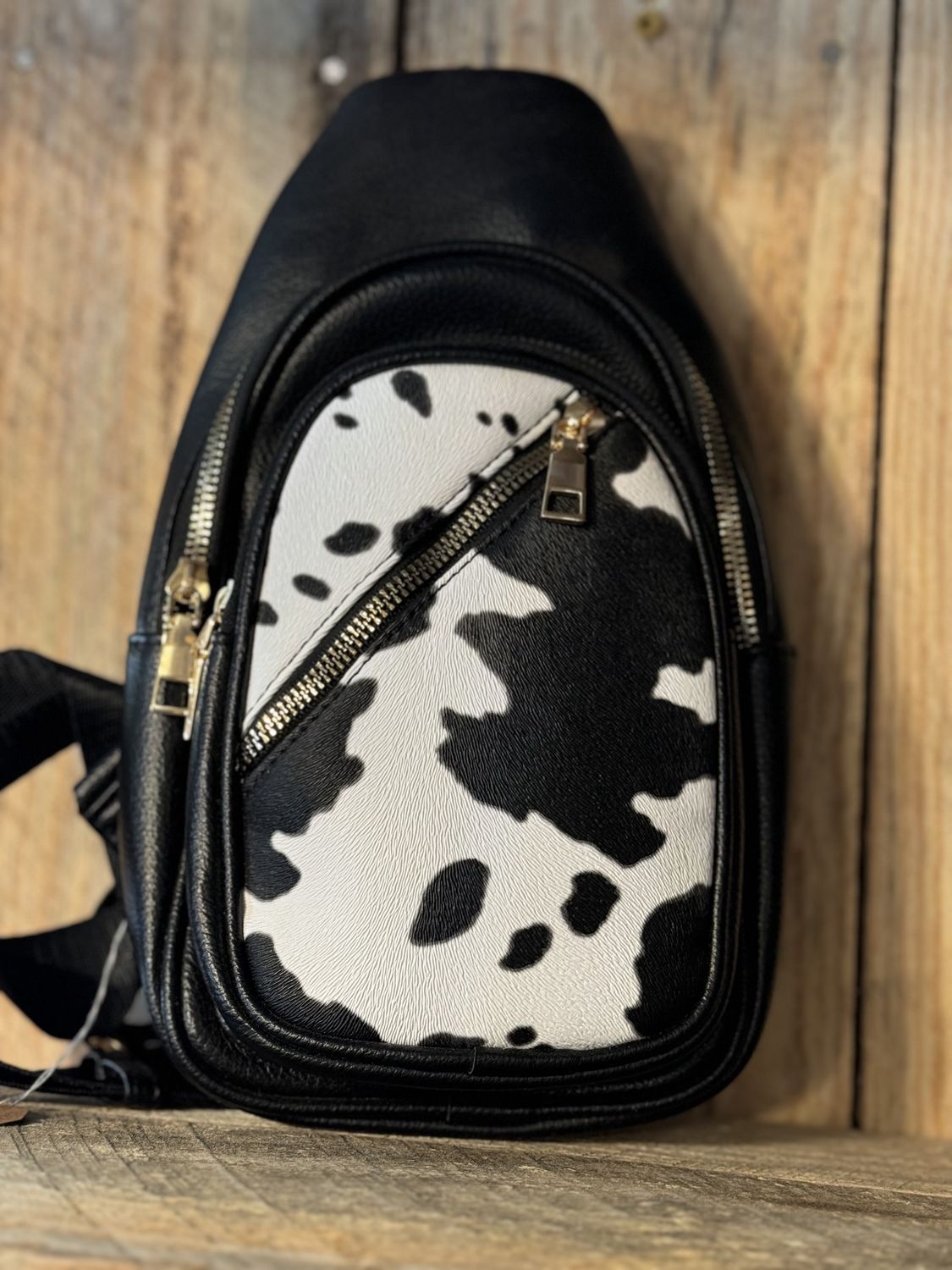 Cow Print Sling Bag