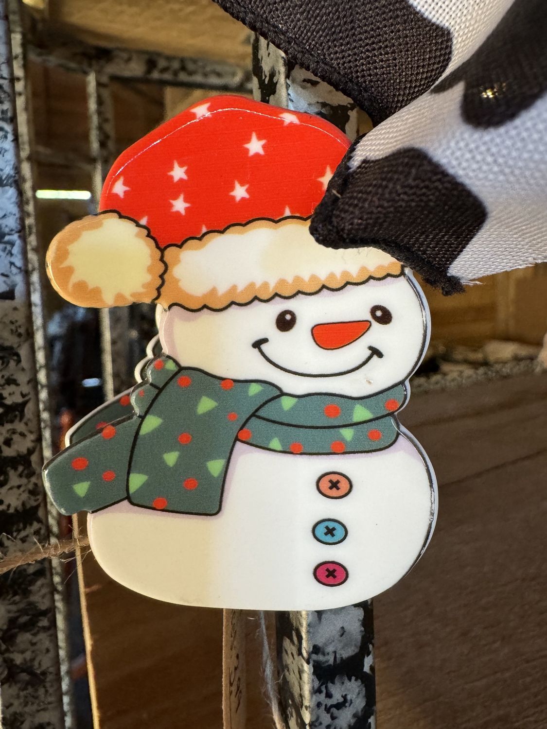 Snowman Claw Clip