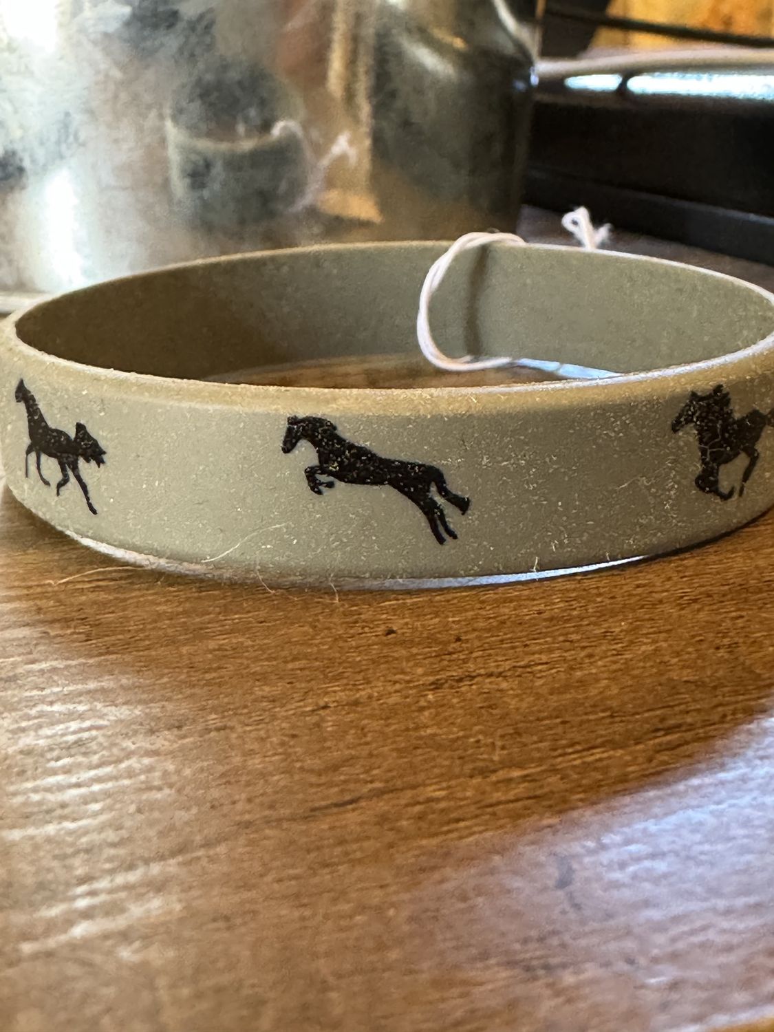 Horse Band Bracelet, Colour: Gray