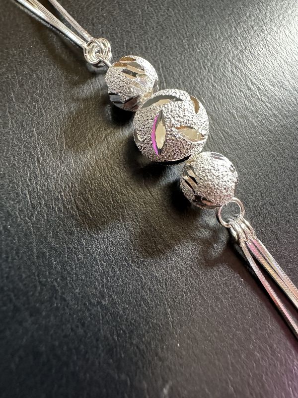 Sterling Silver Bead Bracelet