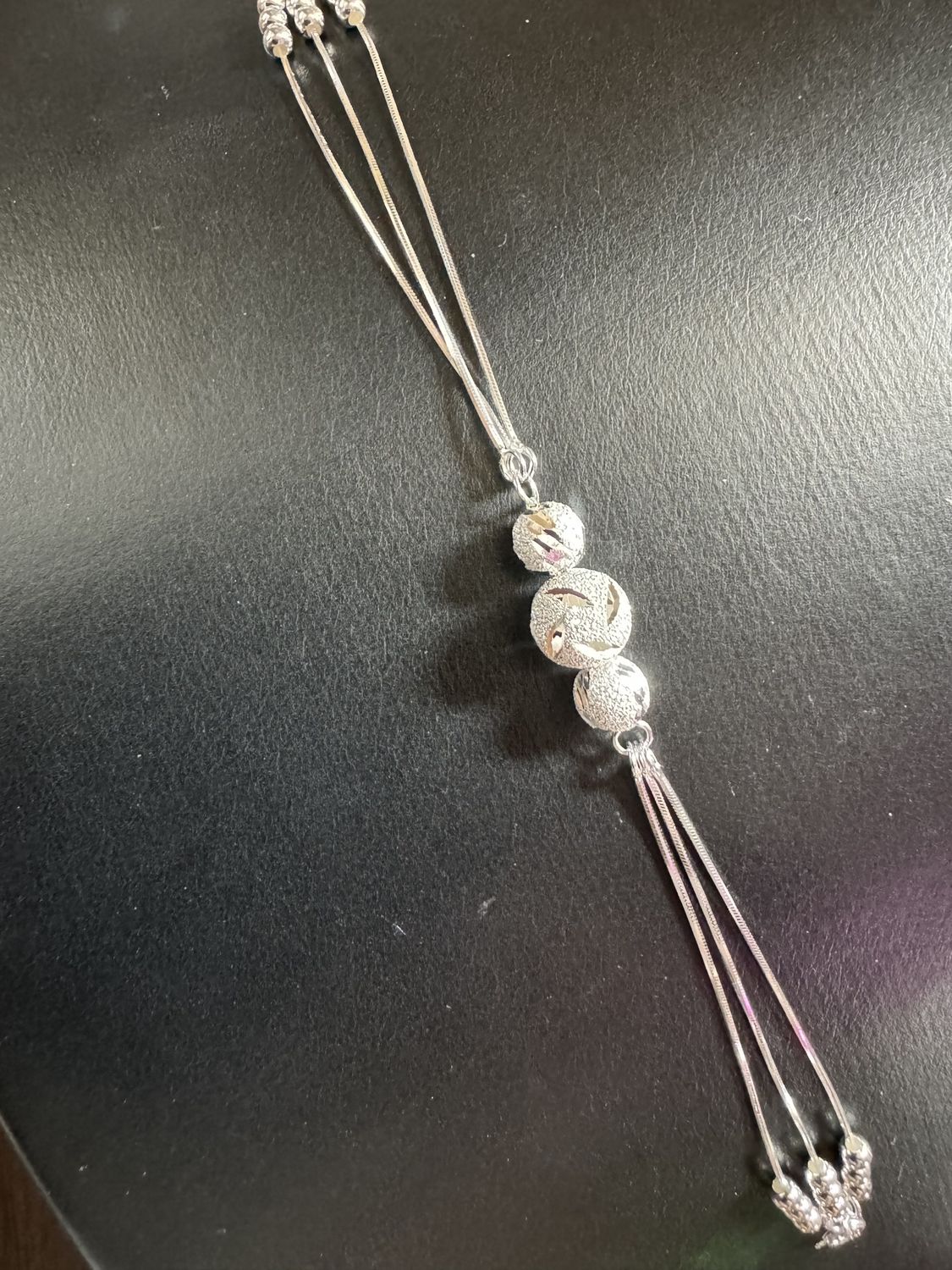 Sterling Silver Bead Bracelet