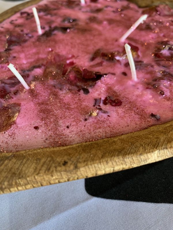 Heart Dough Bowl Candle