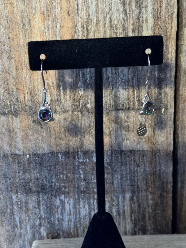 Sterling Silver Mystic Topaz Earrings