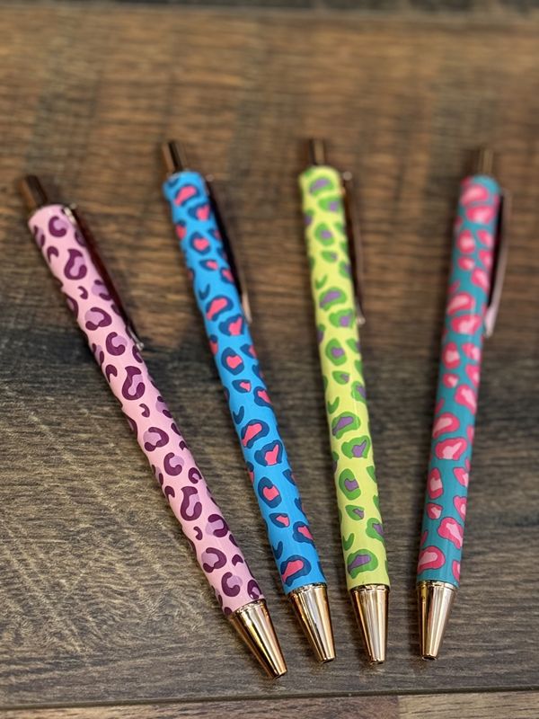 Leopard Print Pens