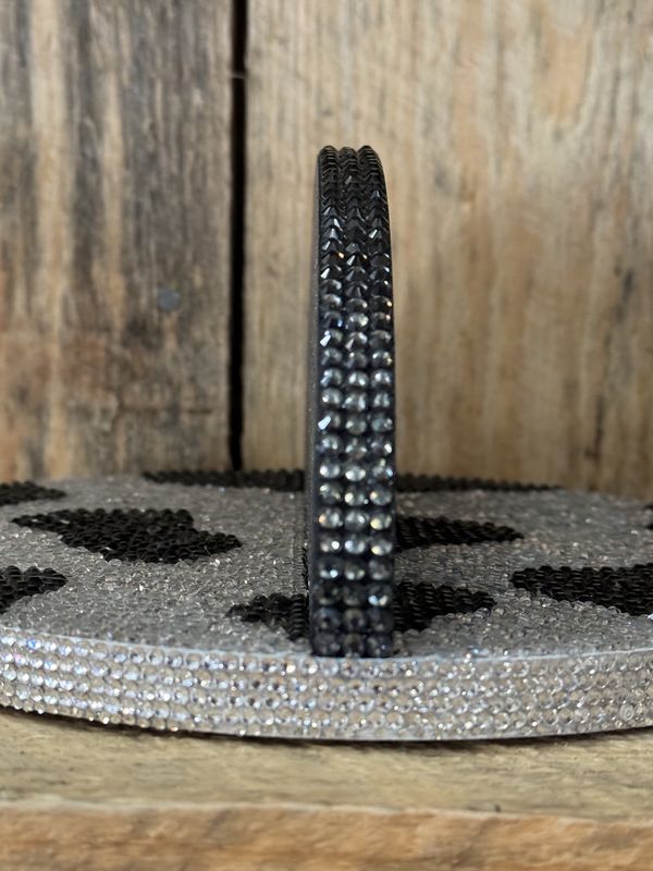Crystal Cow Print Shelf