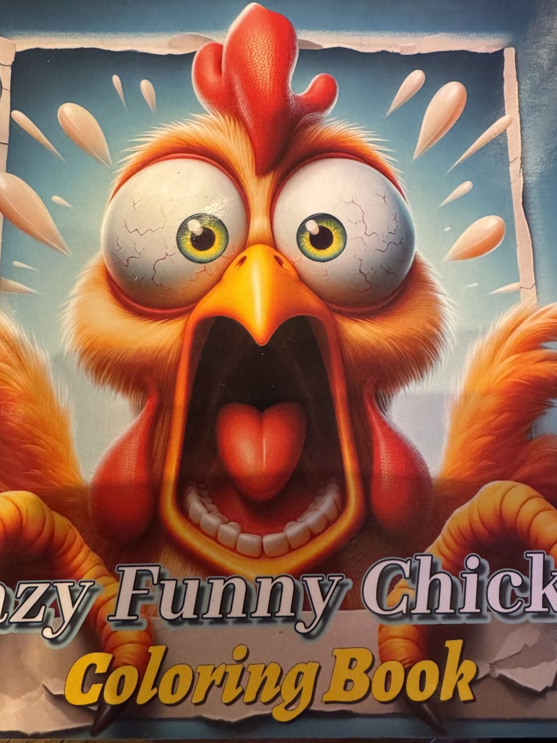 Crazy Chicken Coloring Book