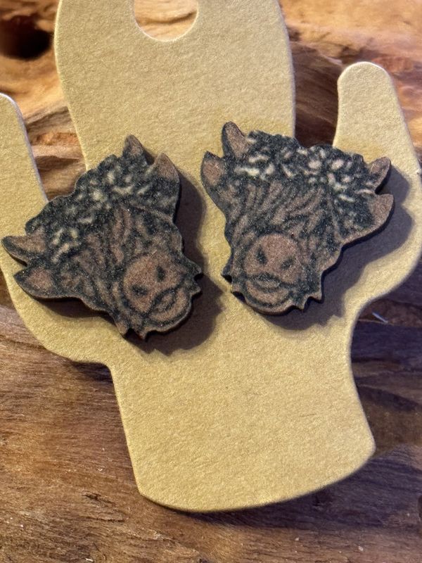 Highland Cow Earrings