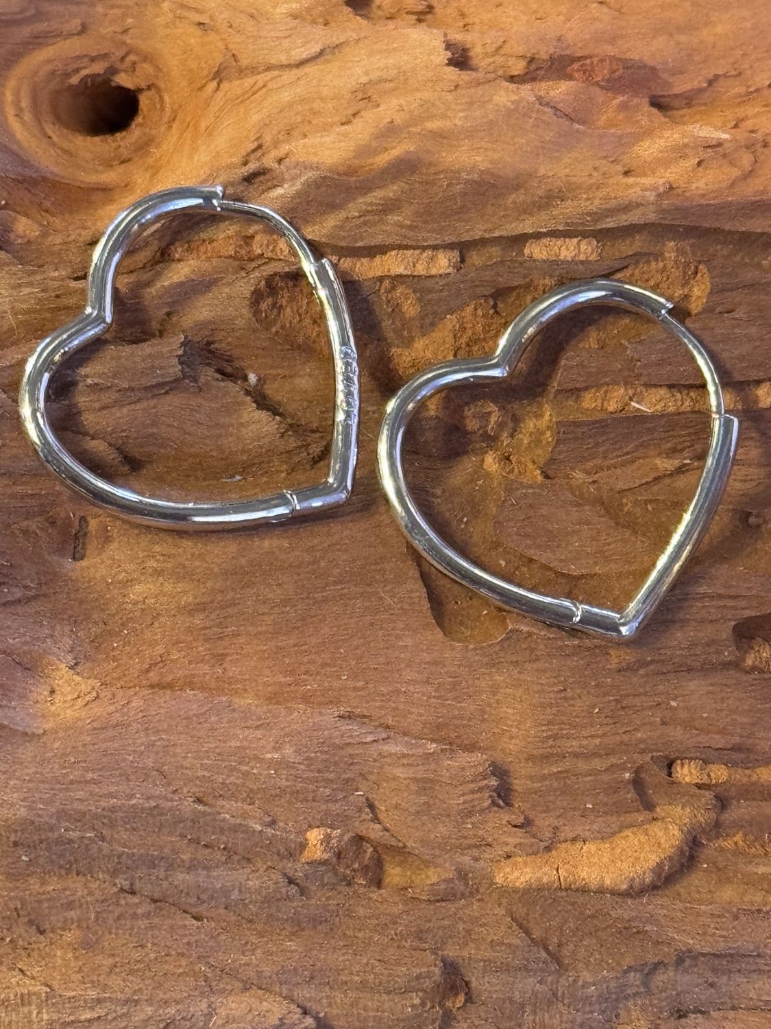 Sterling Silver Endless Heart Earrings