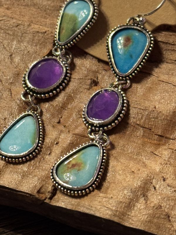 Triple Drop Earrings