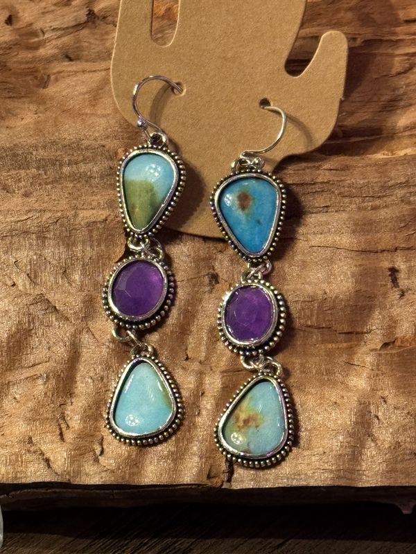 Triple Drop Earrings
