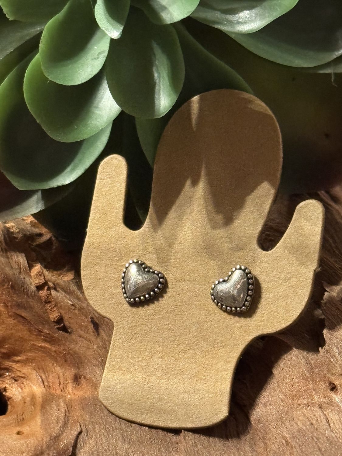 Sterling Silver Heart Studs