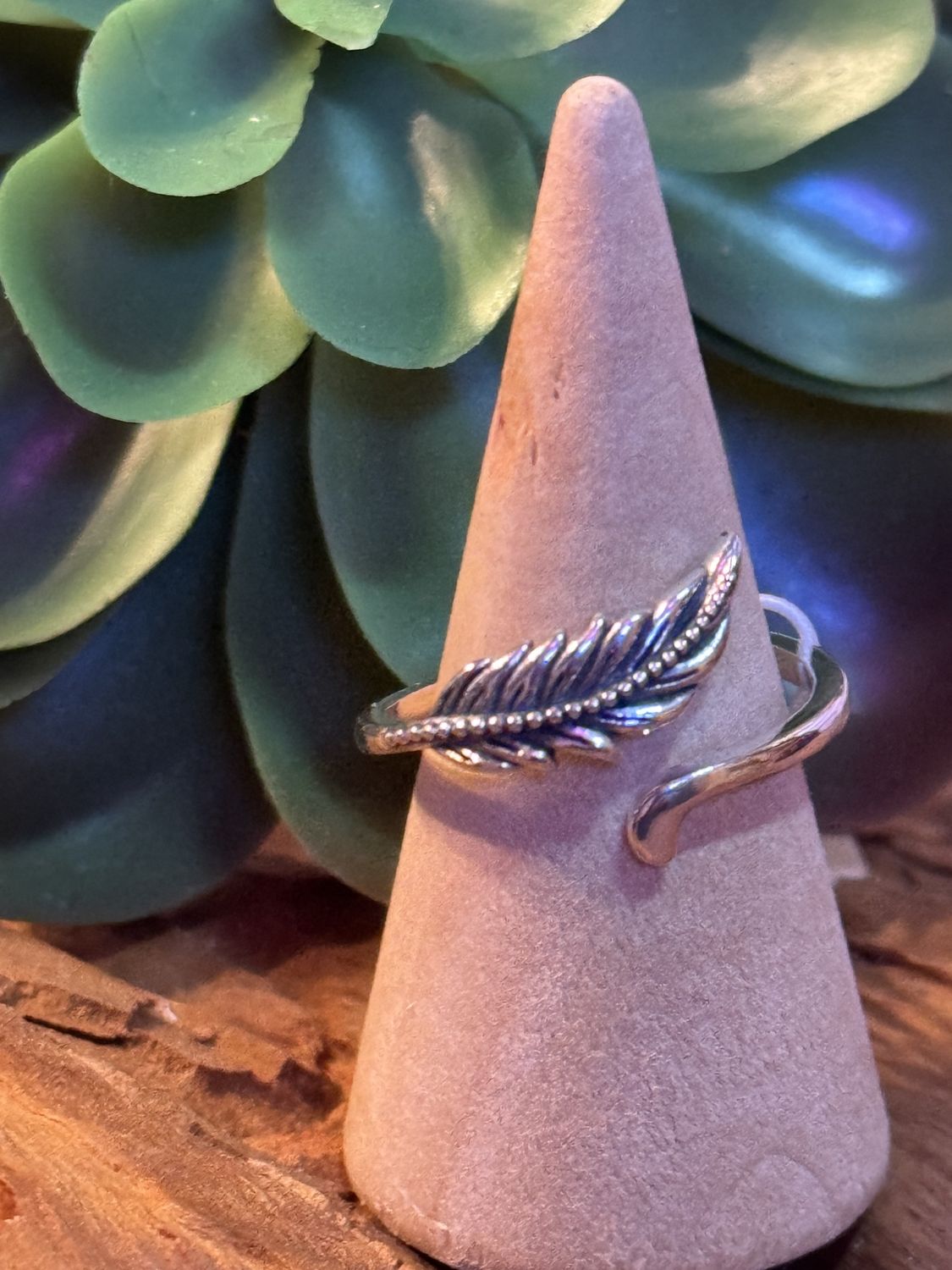 Sterling Silver Feather Ring