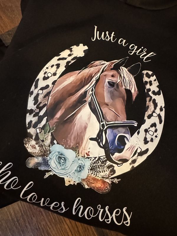 Girl Who Loves Horses Hoodie Set