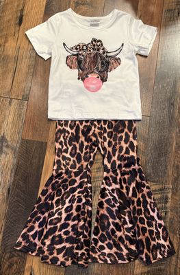 Girls Highland Cow Outfit