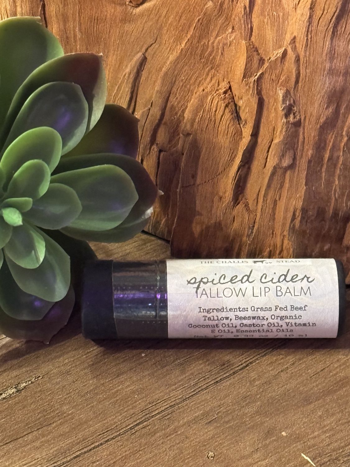 Tallow Lip Balms, Scent: Spiced Cider