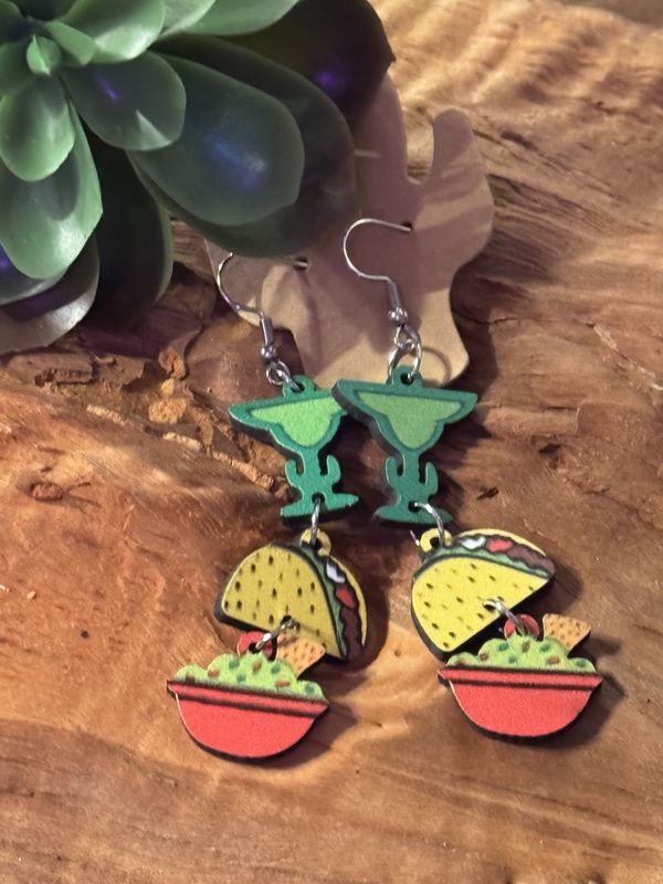 Taco Love Dangle Earrings